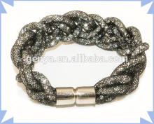 Fashion Stardust mesh bracelets double with shiny rhinestones
