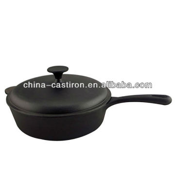 cast iron skillet with lid