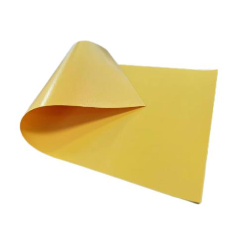 680GSM Tarpaulina recubierta de PVC amarillo 1000D