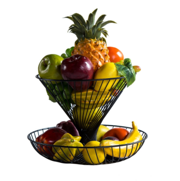 Double funnel fruit basket