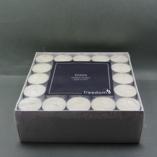 화이트 Tealight 촛불 벌크 125 팩 장식