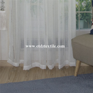 Jacquard Lines Voile Curtain