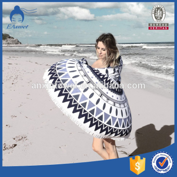 China Supplier New Home Textiles roundie towel wholesale 100% Cotton Terry Beach Towel