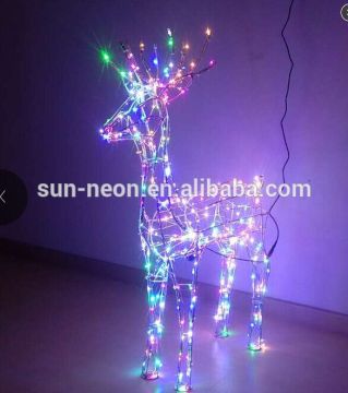 Christmas wire deer fancy decorative deer nice 3d christmas lighting deer