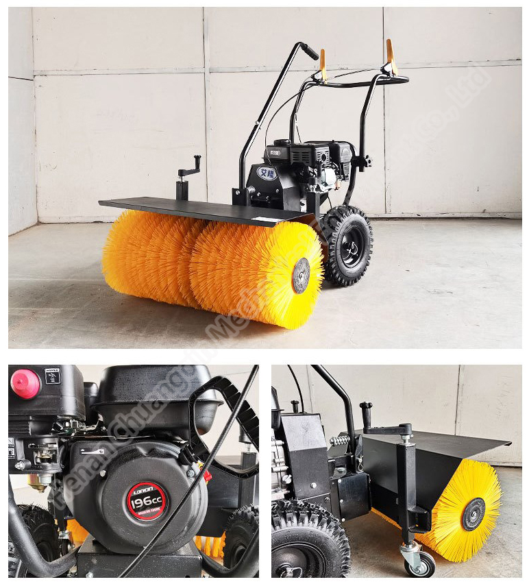 Surface cleaning turf sweeping rubber granules brushing artificial grass combing machine