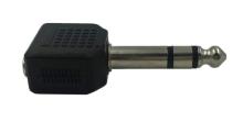 6.35 stereo plug to 3.5 stereo jack spliter
