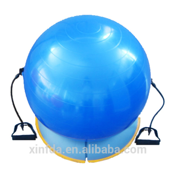 65cm PVC balance ball gym ball with handle Bosu balance ball for training