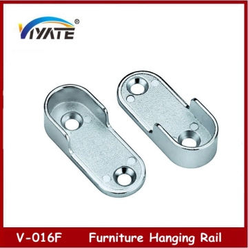 zinc alloy wardrobe hanging rail support hanging rail bracket