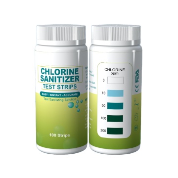 Active Chlorine Bleach Test Strips for Home Pool