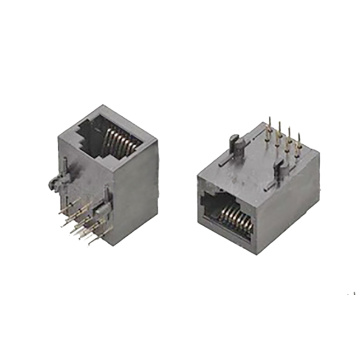 Conector modular 10 / 100baseT 8P8C de porta única