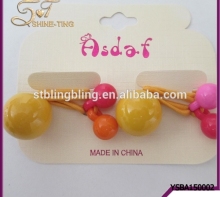 wholesale children popular acrylic ball elastic hair tie ropes