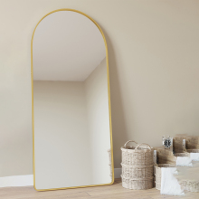 Bestselling Arched Floor Mirror: Elegant, Customizable, and Perfect for Your Living Room