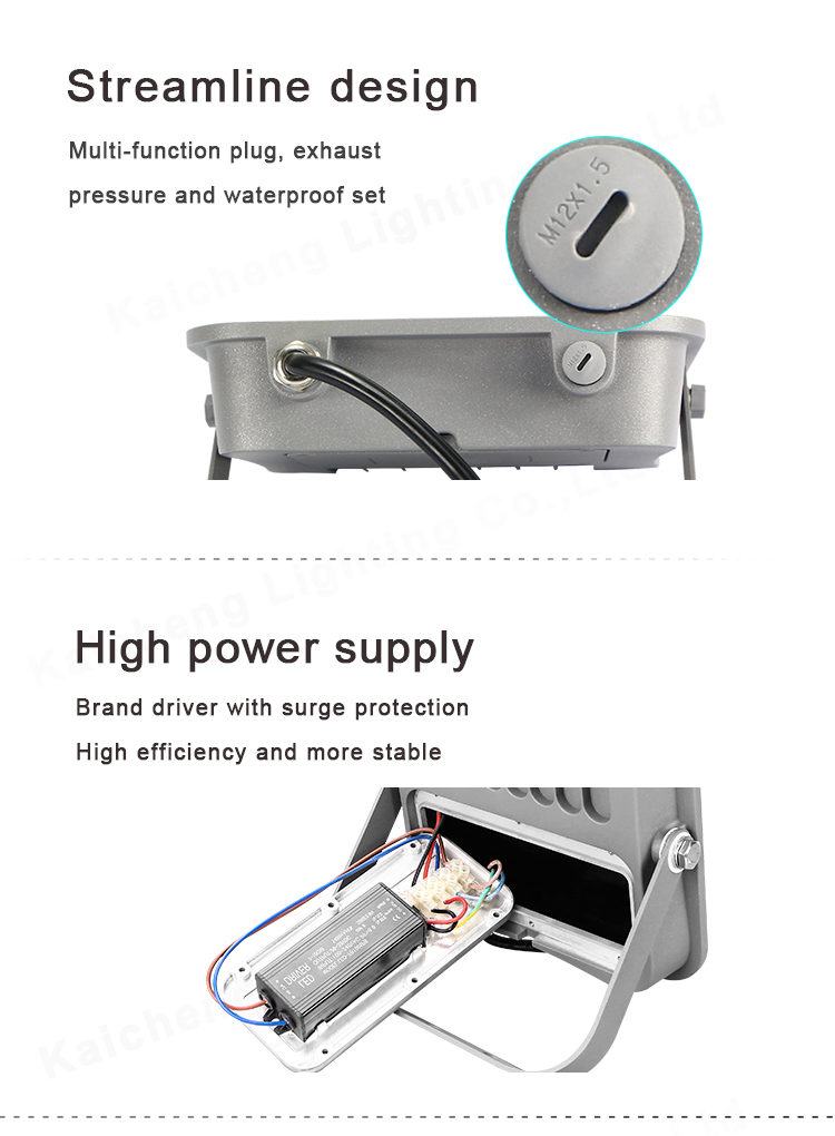 KCD Factory Hot Sales High Quality Outdoor Lighting Garden Flood Light Lens 100W Outdoor Led Flood Light IP56