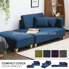 ergonomic sofa bed blue fabric lounge chaise