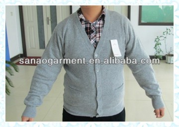 men cardigan plus size cashmere sweater