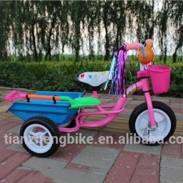 Cute plastic tricycle steel frame children toy tricycle sale