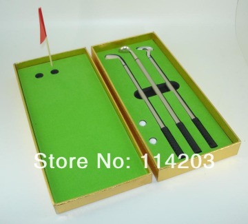 Classic Metal Promotional 3pcs Golf ball pen Office Golf Set