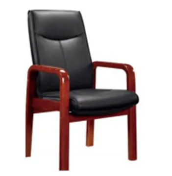 Oak Wood Chair Leather Executive Chair Solid Wood Office Chair
