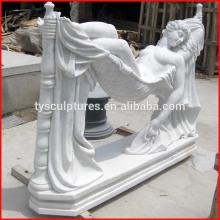 Best selling erotic modern naked woman sculpture sleeping nude girl statue for decoration