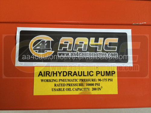 air/hydrualic foot pump ,steel shell 1.6L AA-5102