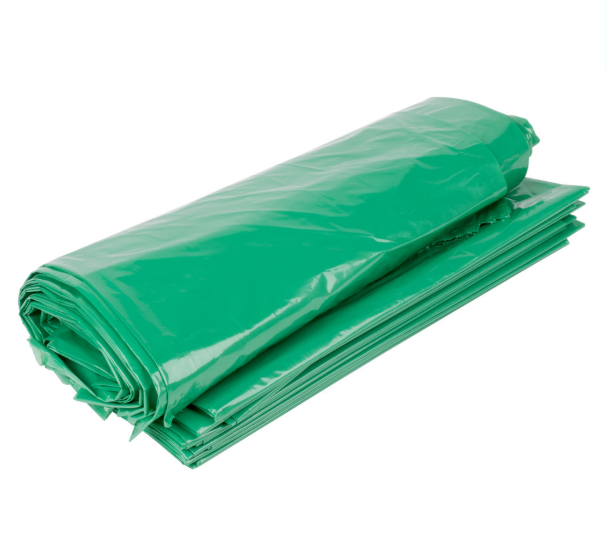 green garbage bag