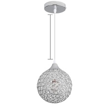 Crystal Beaded Krystal Ball Cage Pendant Light