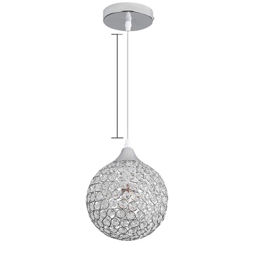 Crystal Beaded Krystal Ball Cage Pendant Light