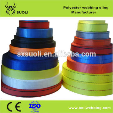 High Tenacity Polyester Webbing Sling safety belt ( lifting webbing sling safety belt ) textile webbing sling safety belt