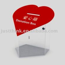 acrylic ballot donation box