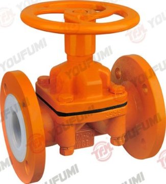 Teflon lined Diaphragm Valve Saunders Type