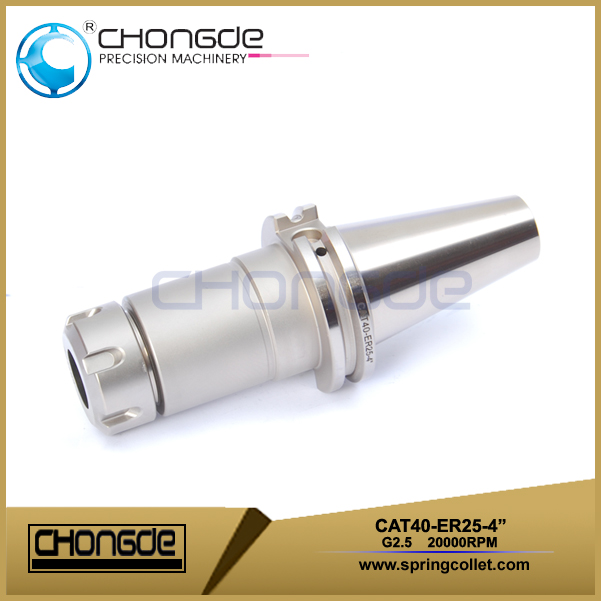 CAT40-ER25-4 &quot;حامل أداة آلة Collet Chuck CNC