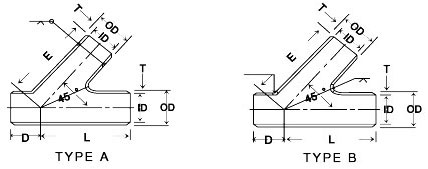 Lateral Tee Drawing