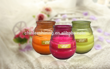 glass cup Candles ,art candle