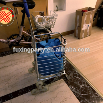 Fuxing hand trolley shopping trolley bag stair climbing trolleyfoldable trolley climb stair