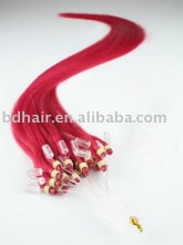Wholesale Red Straight Loop Micro Ring Hair Extension