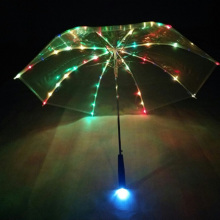 Wholesale Cool Runner Light Saber LED Flash Light Folding Halloween Umbrella