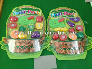 plastic cutting fruit toys for kids