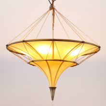 Thai Style Handmade Cloth Chandelier for Southeast Asian Themed Interiors