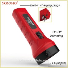 high brightness 5pcs led flashlight