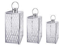 Set of Modern Design Stainless Steel Lantern