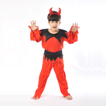 Party Dress Kids Convict Fancy Dress Halloween Devil Costume