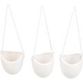 Modern Ceramic White Hanging Planters for Indoor Plants