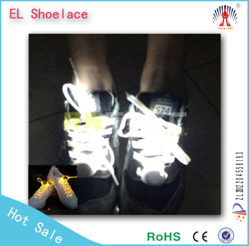 Fancy led shoelace with battery Sports shoe flashing shelace Fashinable style Christmas supplies