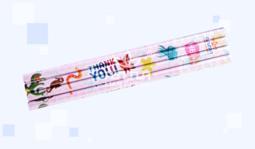 7'' Wooden HB Pencil in Transfer Film Printing, Cartoon Wooden Pencil