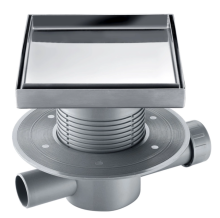 Stainless steel floor drain index for laundry room