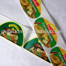 glossy paper label