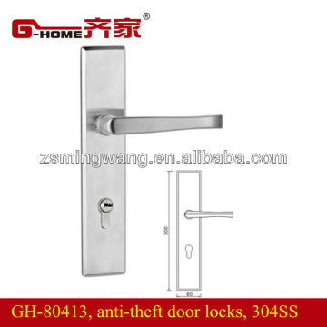 SUS304 mortise door lock brass tap with lock handle