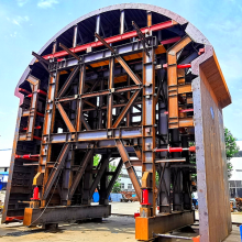 Steel Structure Railway Tunnel Construction Trolley