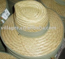 rush hollow straw hat
