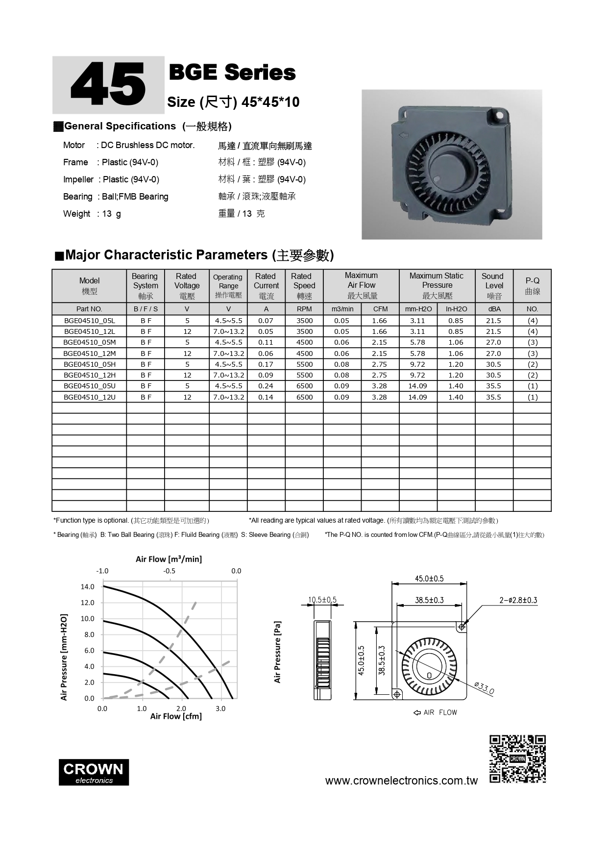 Fan Server DC Fan T1126 Air Condizionatore